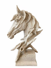 Load image into Gallery viewer, HAND CARVED HORSE BUST SCULPTURE
