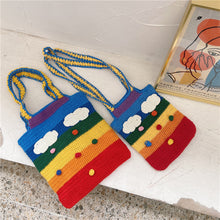 Load image into Gallery viewer, Rainbow stripe bag
