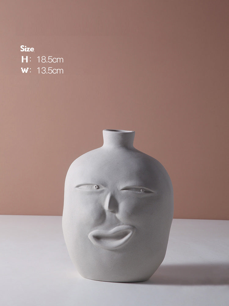 Vegan face vase C