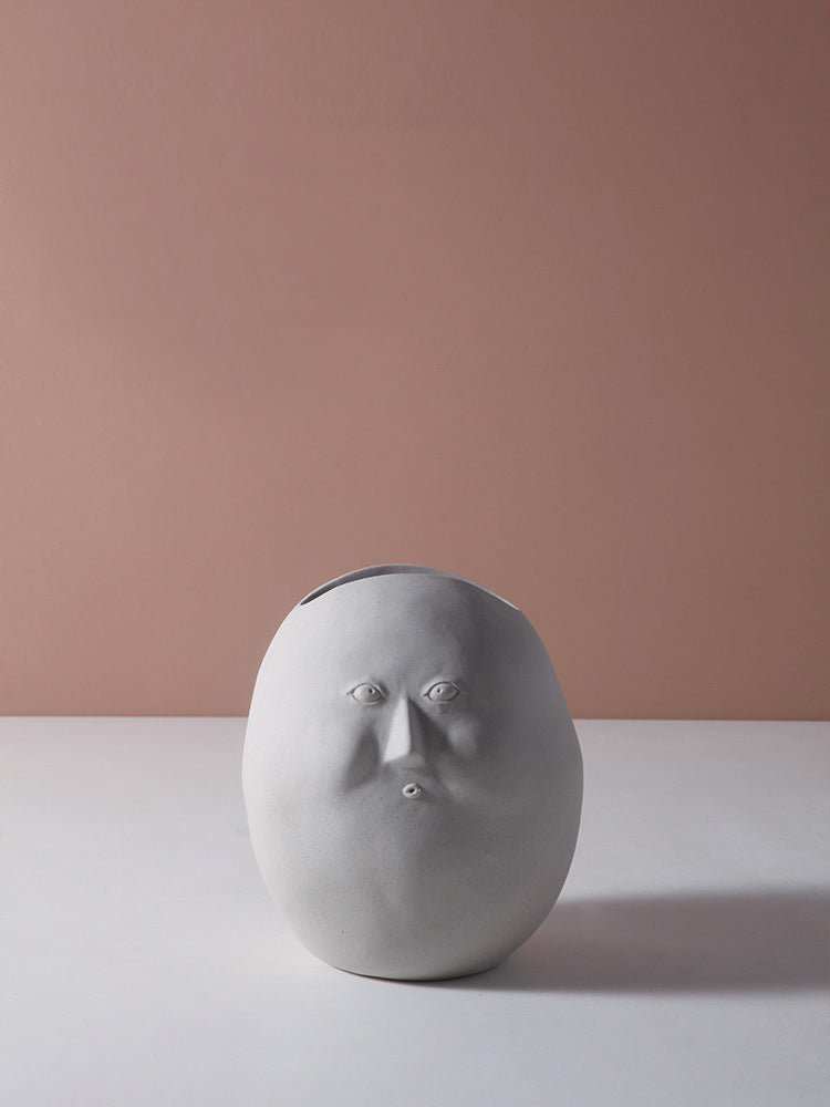 Vegan face vase D