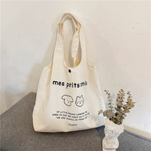 Load image into Gallery viewer, Simple style canvas bag
