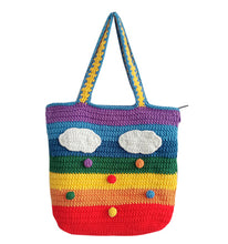 Load image into Gallery viewer, Rainbow stripe bag
