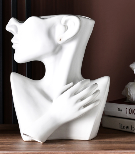 Ceramic bust vase